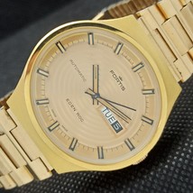 VINTAGE FORTIS EDEN ROC AUTO ETA #2789 SWISS MENS GOLD PLATED WATCH a267... - £308.13 GBP