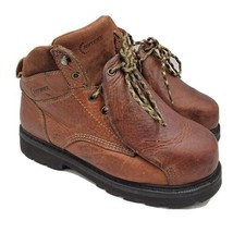 Hytest Safety Steel Toe Engineer Work Boots Mens 9.5 Brown - $79.15