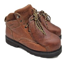 Hytest Safety Steel Toe Engineer Work Boots Mens 9.5 Brown - £62.54 GBP