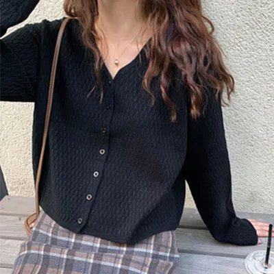  women s knit short slimming tops spring summer new fashion design loose casual sweater thumb200