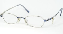 Vintage Moxxi Mato By Visibilia 9779 619 Silver /BLUE Eyeglasses 46-19-140mm - $32.67