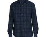 George Men&#39;s Corduroy Shirt with Long Sleeves, Dark Navy Plaid Size L(42... - $18.80
