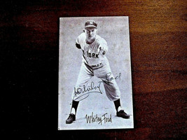 WHITEY FORD 1961 WSC MVP YANKEES HOF SIGNED AUTO VINTAGE PHOTO CARD JSA ... - €128,36 EUR