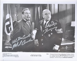 TO BE OR NOT TO BE Cast Signed Photo x2 - Mel Brooks, Charles Durning  w/coa - £227.33 GBP