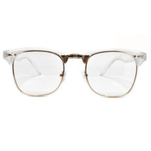 Men&#39;s or Women Half Frame Clear Lens EYE GLASSES Transparent Crystal Hal... - $12.60