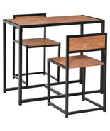 3-Piece Industrial Dining Table Set for 2 - $220.58 CAD