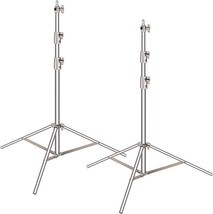 Neewer 2 Pcs\. Light Stand Kit, 102&quot;/260Cm Stainless Steel Heavy Duty With 1/4&quot; - £123.84 GBP