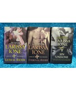 3 Book Lot by LARISSA  IONE ~ &quot;Sin Undone&quot;, &quot; Lethal Rider&quot; &amp; &quot;Eternal R... - €4,27 EUR