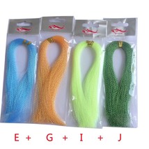 4 Pa fly fishing material  Flashabou Holographic Tinsel Fly Fishing Tying Crysta - £40.08 GBP