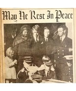 JFK Kennedy RIP Newspaper 1963 Record American Boston Antique RFK LGBin2 - $68.92 CAD