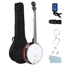 Ktaxon 5 String Geared Tunable Banjo 24 Brackets Right Handed With Strap... - £140.85 GBP