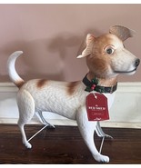 Red Shed Jack Russell Terrier Metal Christmas Yard Porch Statue NEW - €29,75 EUR