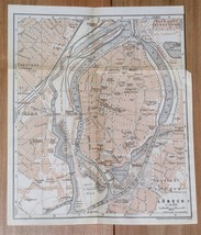 1925 Original Vintage Map Of Lubeck / Lübeck / SCHLESWIG-HOLSTEIN / Germany - £16.85 GBP