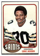 1976 Topps Ernie Jackson New Orleans Saints Football Card - Vintage NFL Collecti - £17.46 GBP