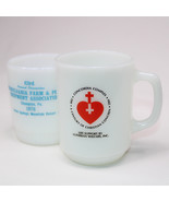 Vintage Fireking Mugs Advertising Collectible 1882 Concordia &amp; 1976 Penn... - $14.47