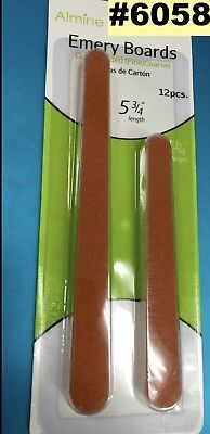 ANNIE ALMINE  EMERY BOARDS /DOUBLE SIDED FINE AND COARSE #6058 12 PIECES - $1.79