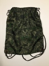 Old Navy Camouflaged Drawstring Bag Book Bag Backpack &quot;Um, Okay&quot; Written... - £4.42 GBP