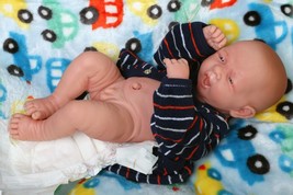 Baby Real Boy Reborn Doll Preemie Toy Newborn 14&quot; PREEMIE, Vinyl Life Like - £83.87 GBP