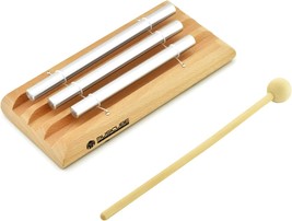 Musicube 3-Tone (C-E-G) Wooden Hand-Held Meditation Chime For Sound Therapy, - £35.13 GBP