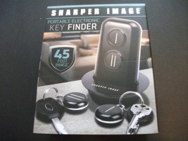 Sharper Image Portable Electronic Key Finder 2 Fobs 45 Ft Range - £12.76 GBP