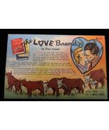 VTG Linen Postcard #17 Love Brand Oren Arnold Dramatic True Stories Wild... - $16.73 CAD