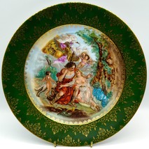 Antique Royal Vienna Style Thun Klosterle Porcelain Plate Mythology Lovers Cupid - £103.90 GBP