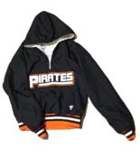 Varsity Starter PIRATES Windbreaker Unisex M Pullover Hoodie Lined 3/4 Z... - $14.82