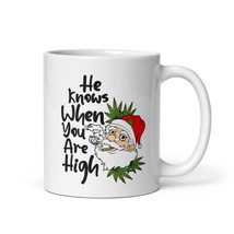 Stoner Santa Christmas Holiday Coffee &amp; Tea Mug 420 Marijuana Weed Themed - £15.92 GBP+