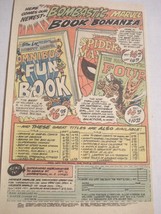 1979 Color Ad Marvel Books Fantastic Four, Amazing Spider-Man, Fun Book - $7.99