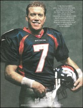 Denver Broncos John Elway 1998 Got Milk ad 8 x 11 advertisement print - £3.36 GBP