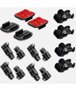 (16 PCS) Sticky Mount Kit 3M Flat &amp; Curved W/ Extension For GoPro HERO 1... - €8,44 EUR