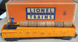 Lionel No. 3562-75 Operating Barrel Car with Box – A.T. &amp; S.F. 275 – Mint - $128.65