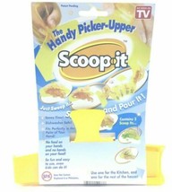 Scoop It Handy Picker-Upper - Time Saving Kitchen Tool Dishwasher Safe - Yellow - £4.28 GBP