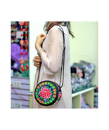  Over the Shoulder Bag   Handmade Ethnic Embroidered Colorful Floral Rou... - $441.90 MXN