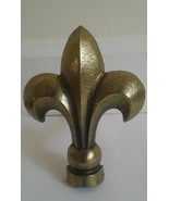 Antique Vintage Brass Large Door cabinet Knob Handle pull Fleur de lis p... - €12,94 EUR