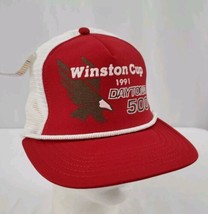 Vintage 1991 Daytona 500 Winston Cup Snapback Trucker Hat Cap NWT Deadstock USA - £22.79 GBP