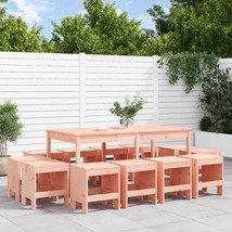 13 Piece Garden Dining Set Solid Wood Douglas - £370.89 GBP