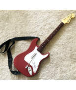 Rockband 3 Red Fender Stratocaster Guitar Wii U Harmonix Red NO DONGLE - $69.99