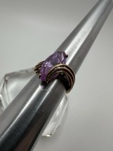 Vintage 10k Yellow Gold Pink Tourmaline Ring Size 5.5 3.71g - $297.00