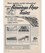A C Gilbert Company American Flyer Trains Vintage Print Ad 1954 New Have... - $22.99