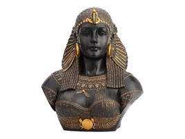 Queen Cleopatra life-size Bust Cold Cast Bronze &amp; Resin Statue Sculpture Figurin - £240.85 GBP