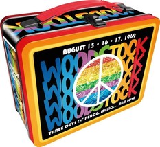 Woodstock - Peace &amp; Love Tin Tote Lunchbox - £23.05 GBP