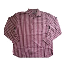 Van Heusen Medium Maroon Long Sleeve Mens Button Up Shirt - £7.98 GBP