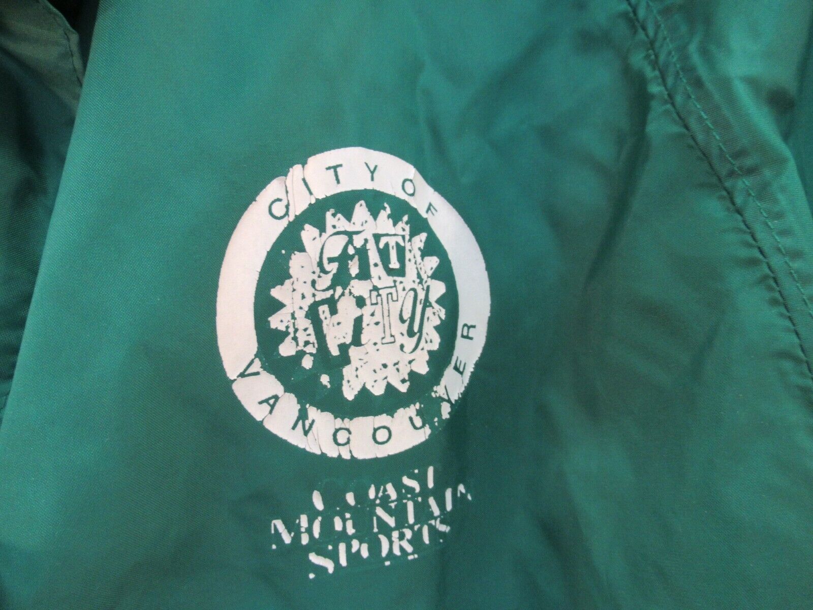 Primary image for Eastern Mountain Sports EMS Half Zip Jacket Vtg 90s City Vancouver Green Mens S