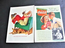 1930/40s Coca-Cola " Let's get a Coca-Cola. The pause that refreshes.” (2) Ads. - $9.85
