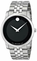 MOVADO 0606504 Stainless Steel Black Museum Dial Men&#39;s Watch - £282.10 GBP