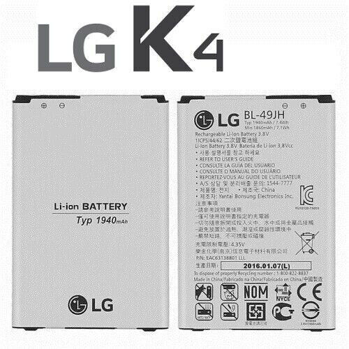 Battery BL-49JH For LG K4 2016 K120AR K120F LS450 K3 Optimus Zone 3 VS425 K120  - $18.81