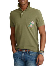 Polo Ralph Lauren Pocket Floral Shirt Olive ( XXL ) - £108.86 GBP