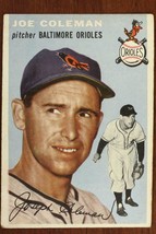Vintage 1954 Baseball Card TOPPS #156 JOE COLEMAN Pitcher Baltimore Orioles - £9.23 GBP