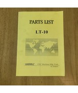 LT10 Part List Manual - $60.00